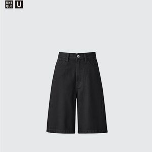 Uniqlo Denim Half Shorts 10” | Black | Size 23